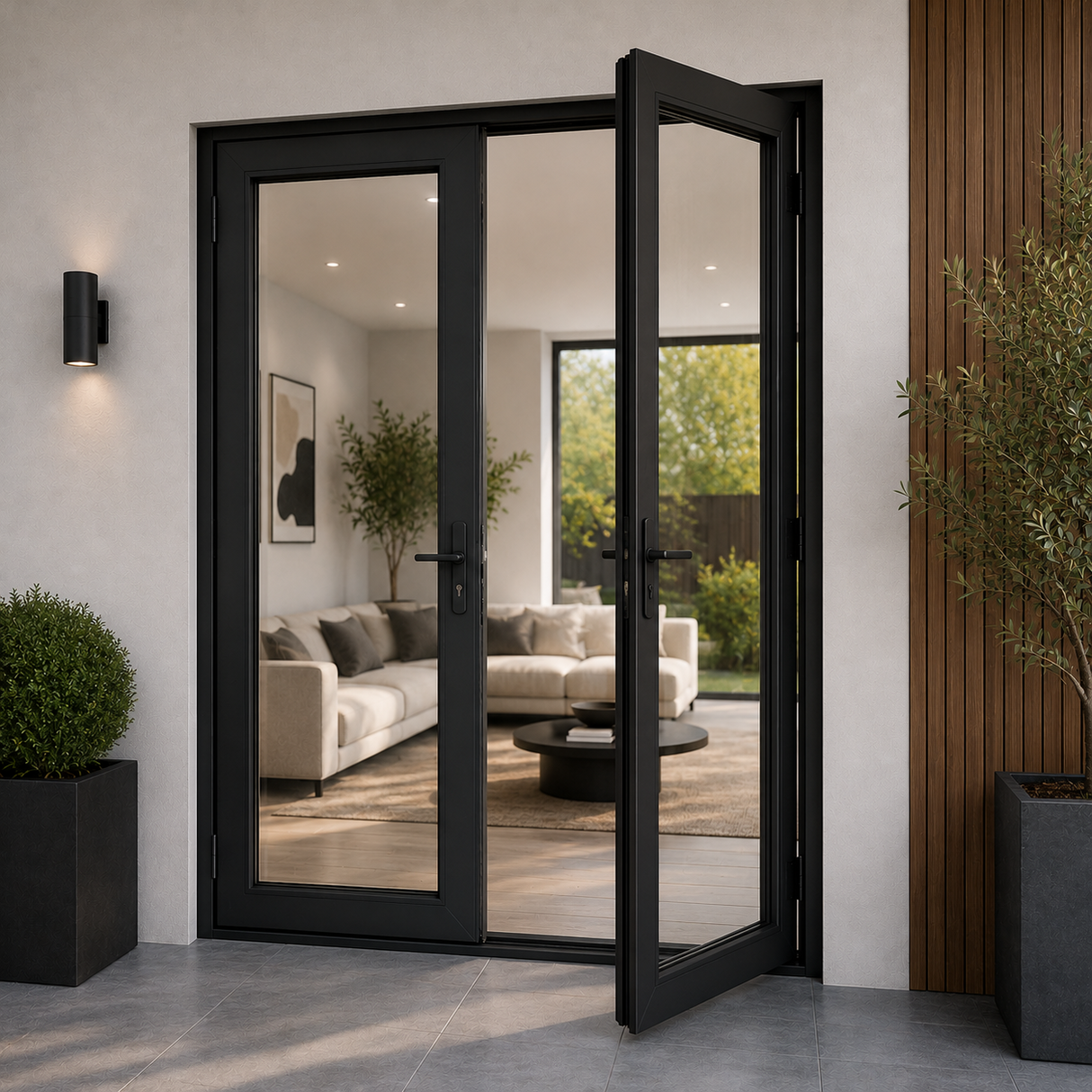60" x 80" Aluminum French Door