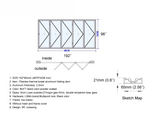 192" X 96" Grand Bifold Door