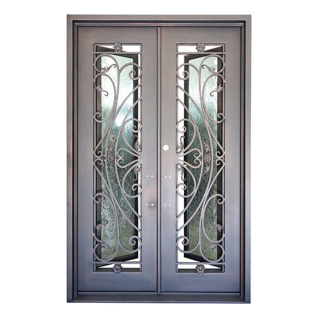 62" x 96" Iron Entry Door Model-106