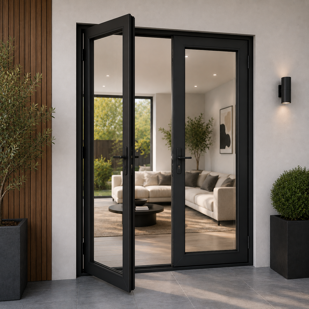 60" x 80" Aluminum French Door