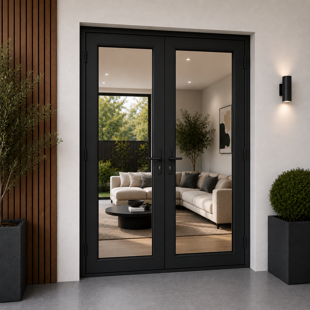 60" x 80" Aluminum French Door