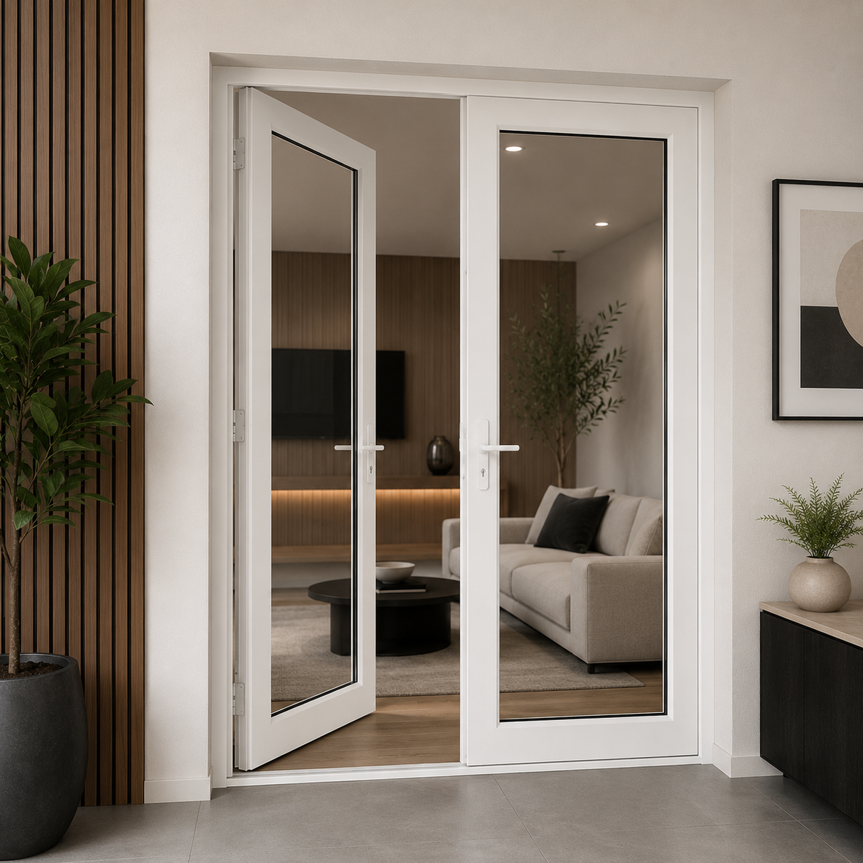 60" x 80" Aluminum French Door