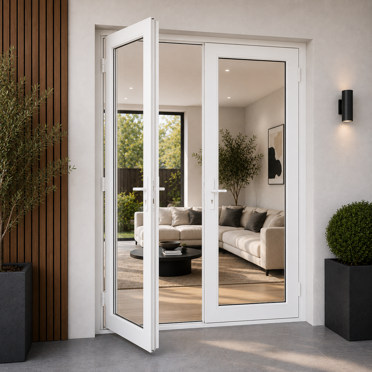 60" x 80" Aluminum French Door