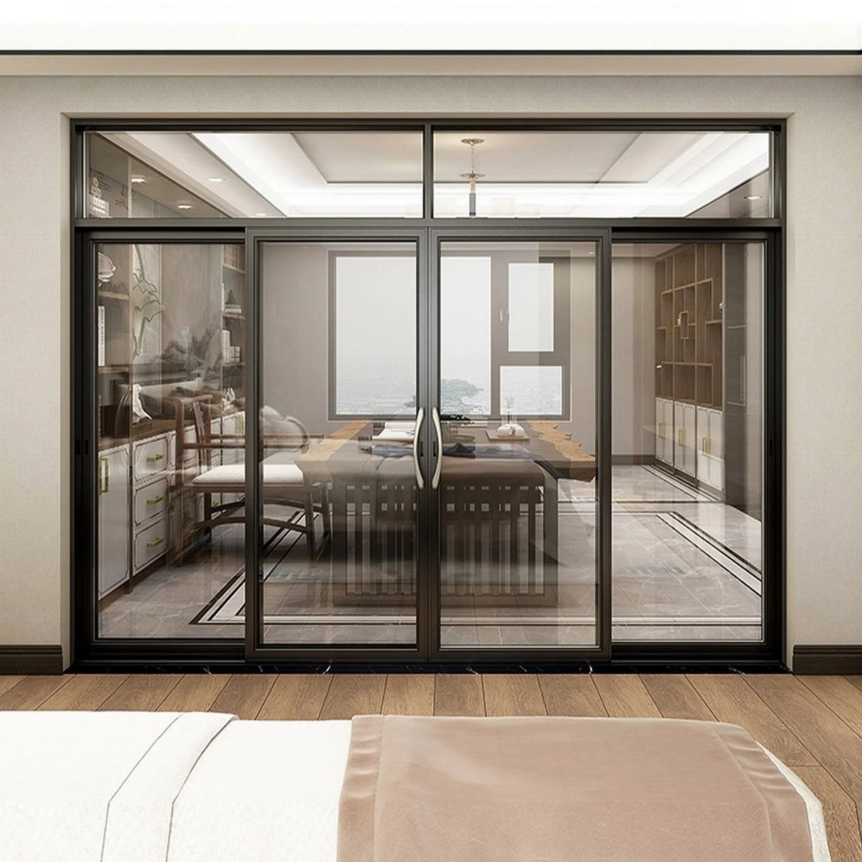 96" x 80" Aluminum Sliding Door